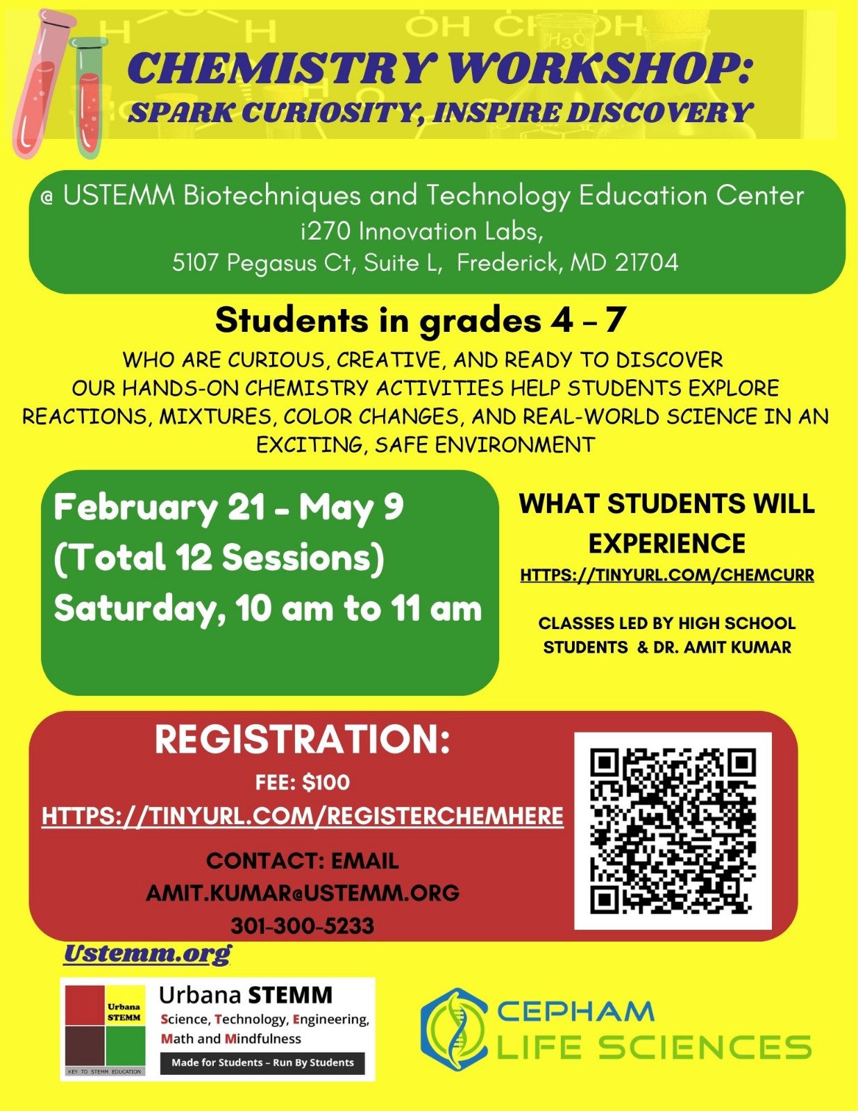 Chemistry Workshop: Spark Curiosity, Inspire Discovery