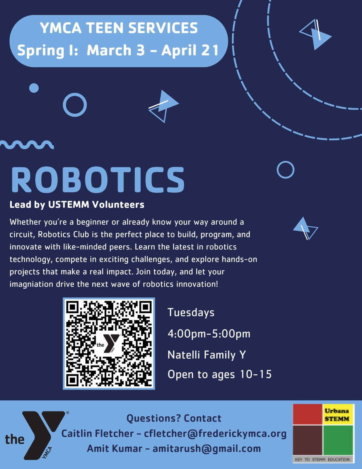 ROBOTICS – Lead by USTEMM Volunteers