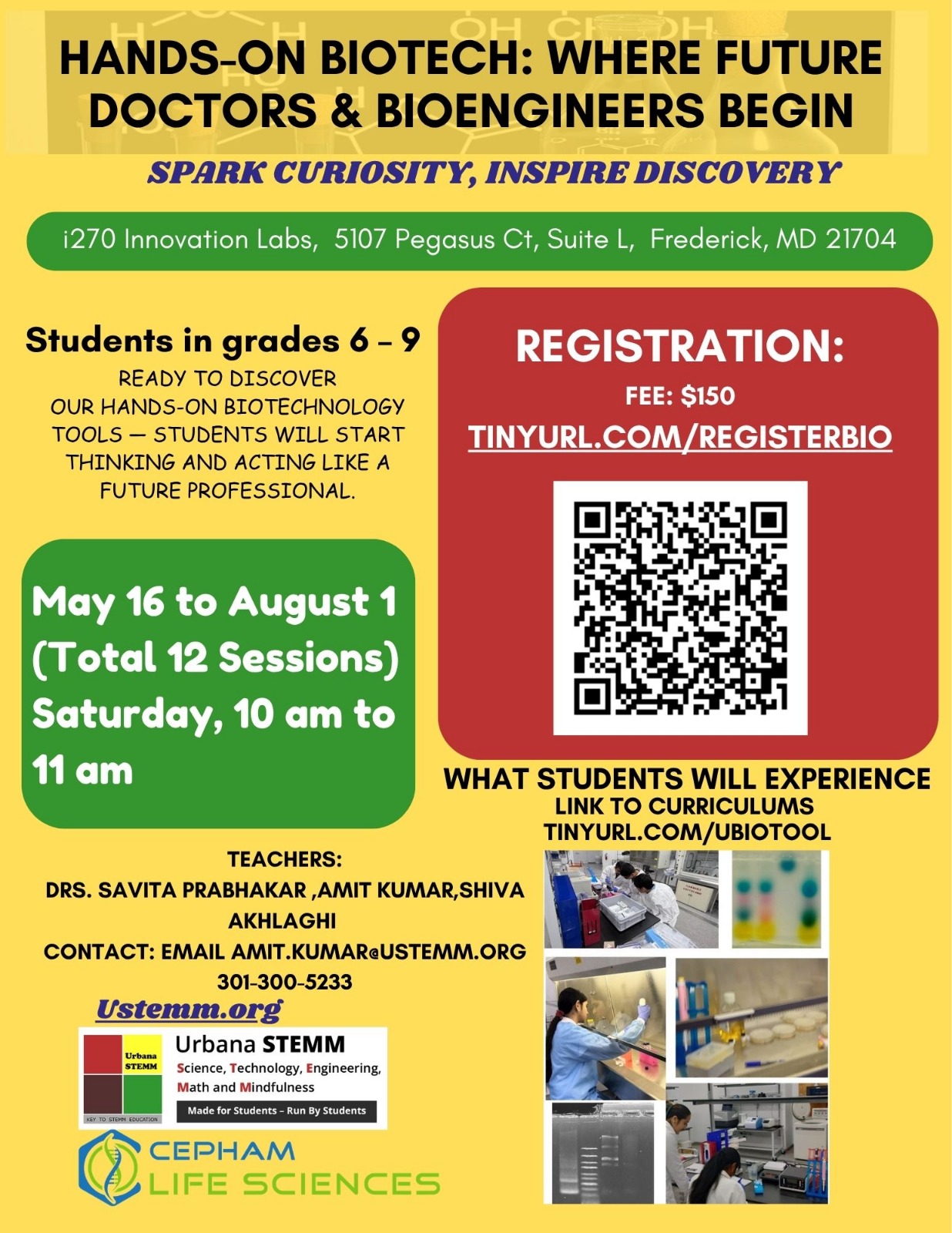 Hands-On Biotech: Where Future Doctors & BioEngineers Begin