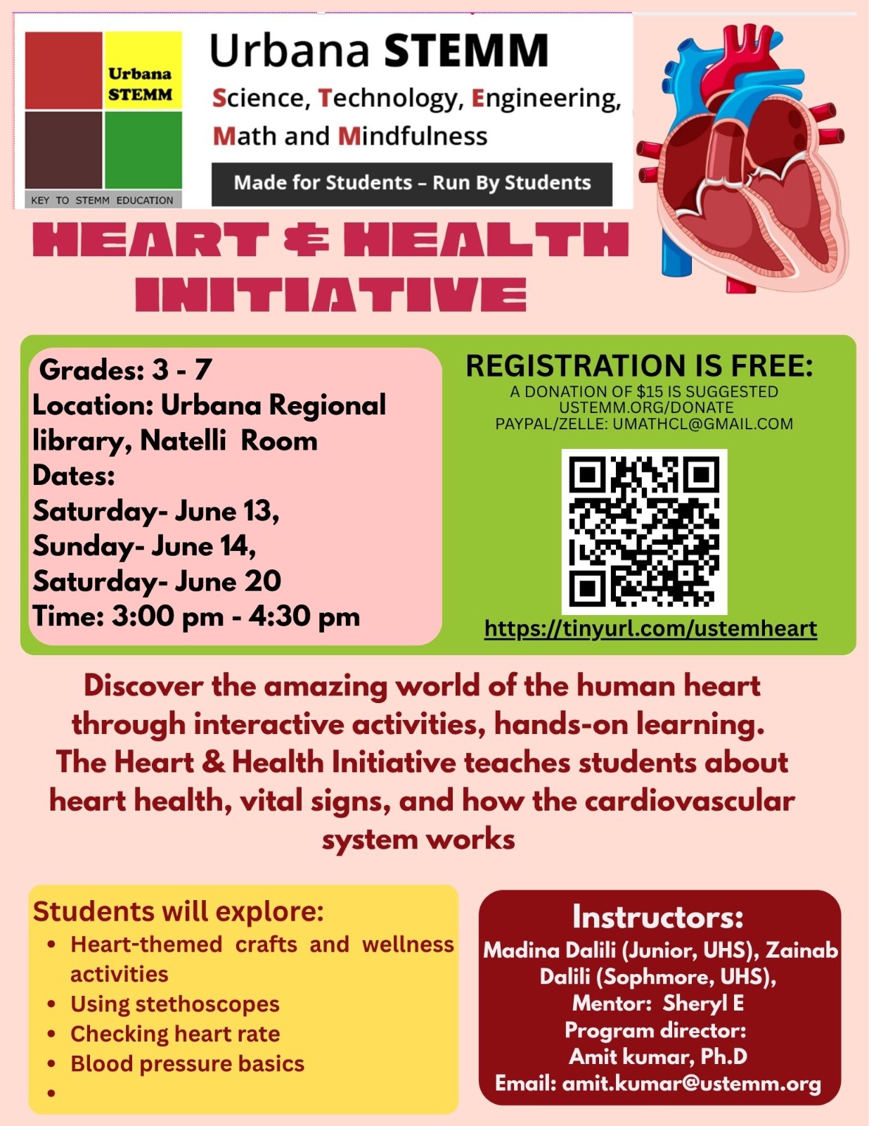 🫀Hands-On Heart & Health Initiative Workshop