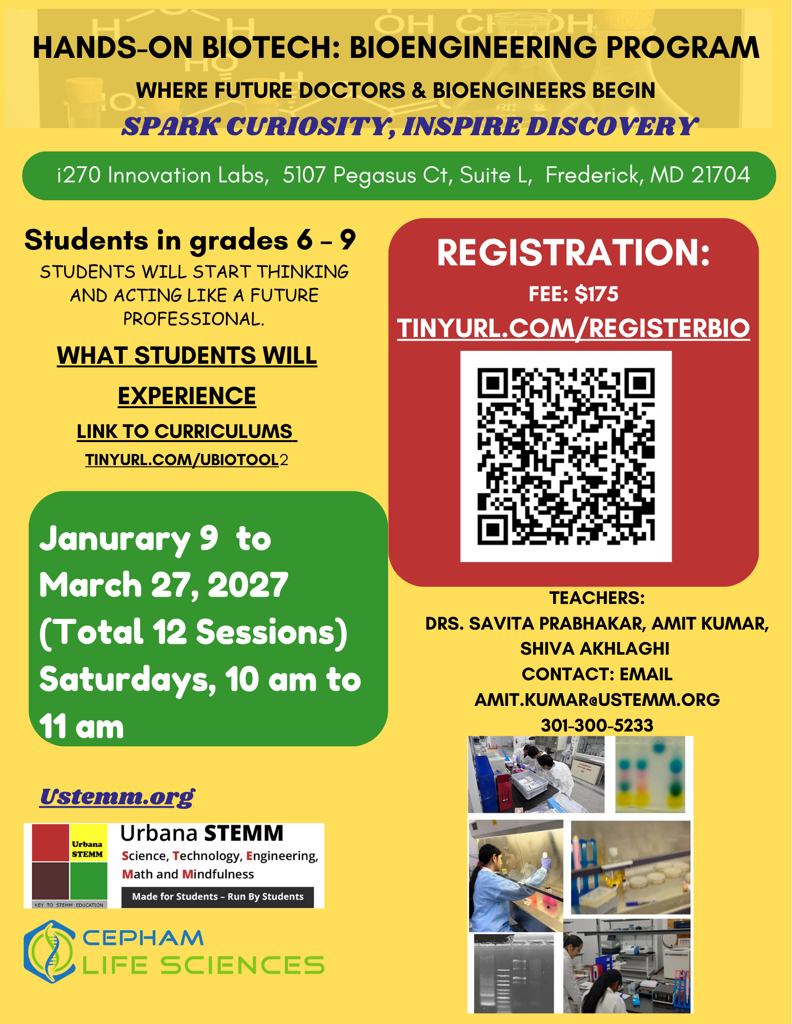 Hands-On Biotech: BioEngineering Program Where Future Doctors & bioEngineers Begin